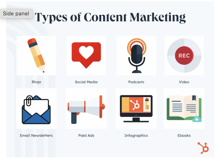 types of content marketing